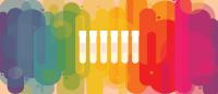 Illustration of test tubes and bands of color